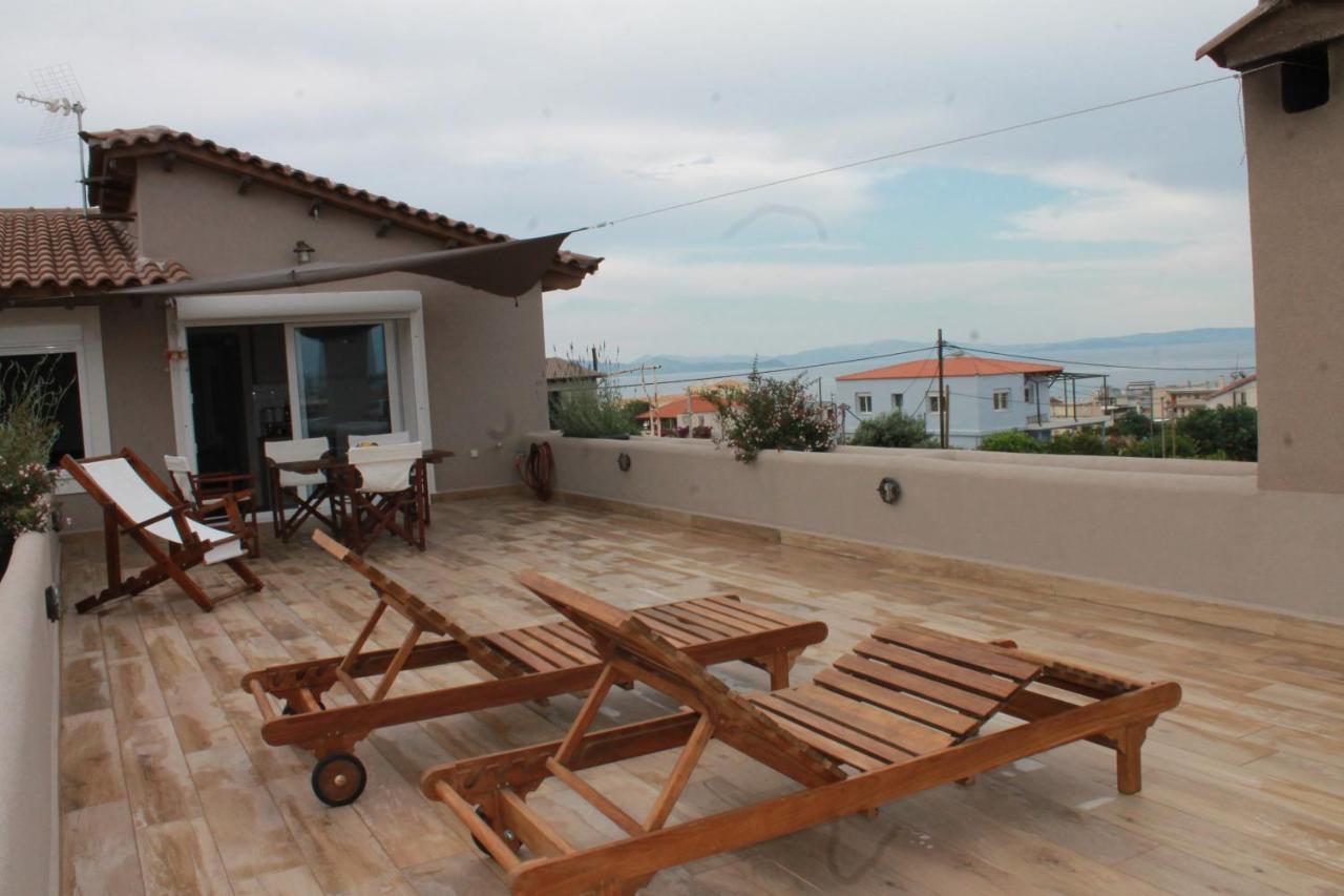 Sea View Apartment 15 Min From Athens Airport Nea Makri Luaran gambar