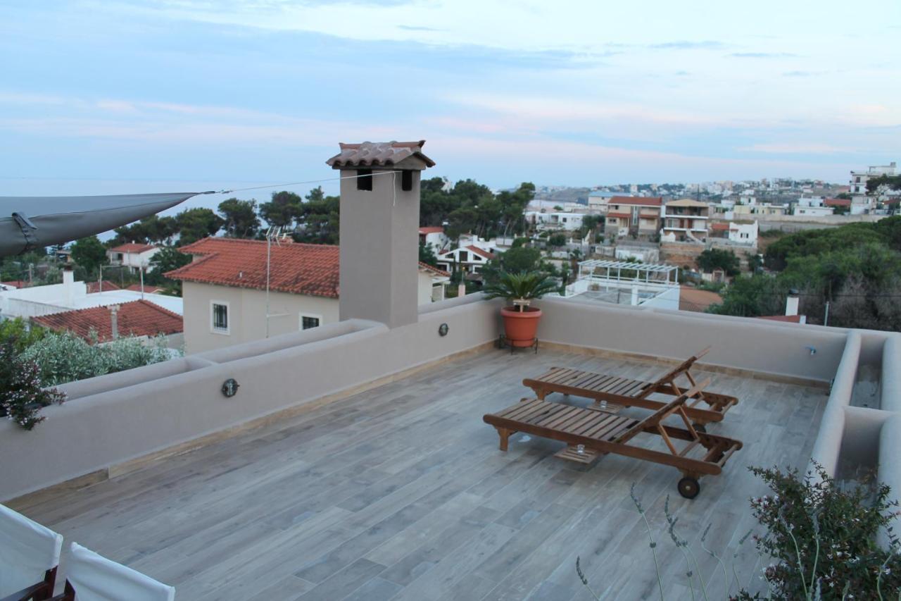 Sea View Apartment 15 Min From Athens Airport Nea Makri Luaran gambar