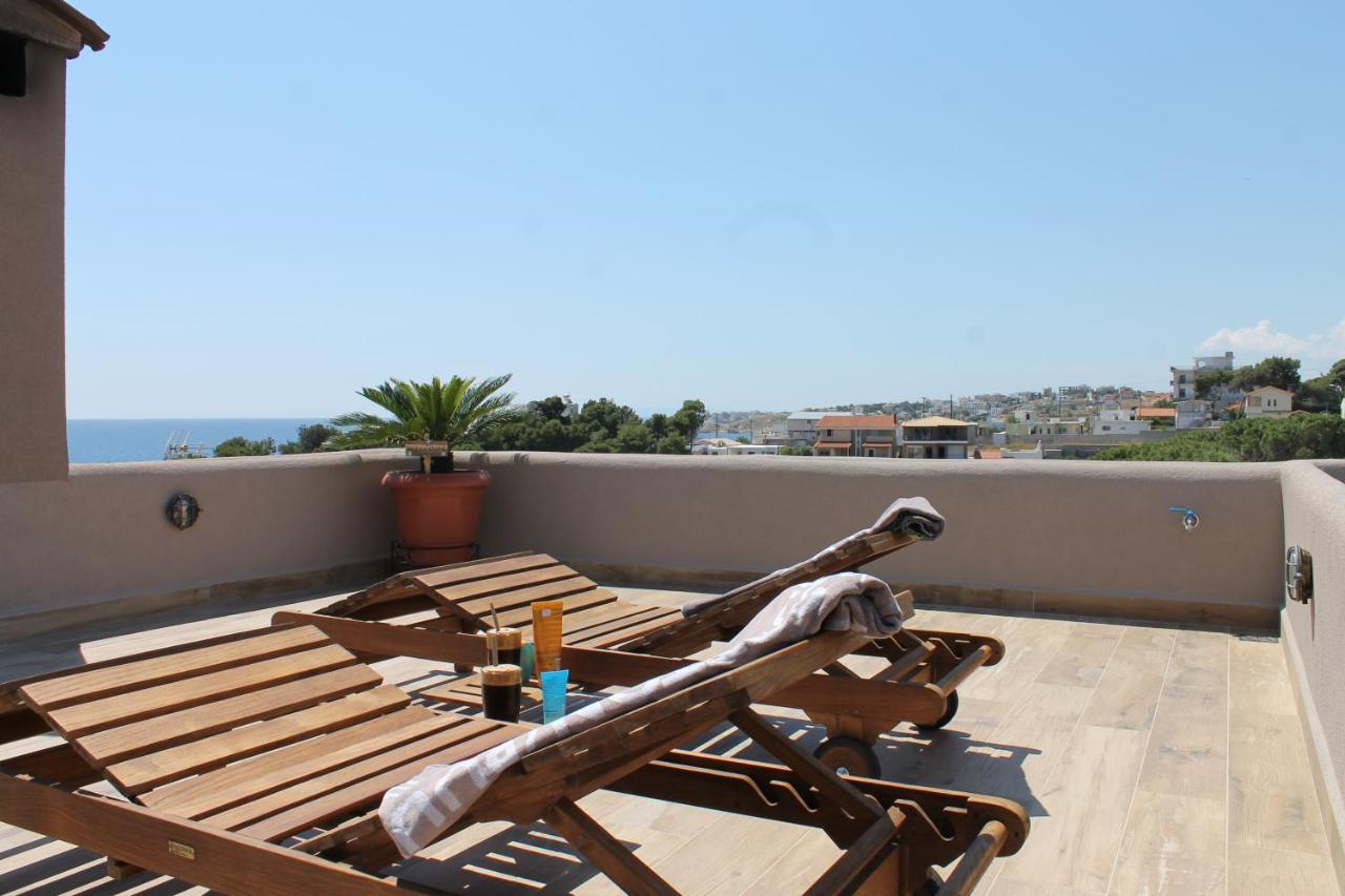 Sea View Apartment 15 Min From Athens Airport Nea Makri Luaran gambar