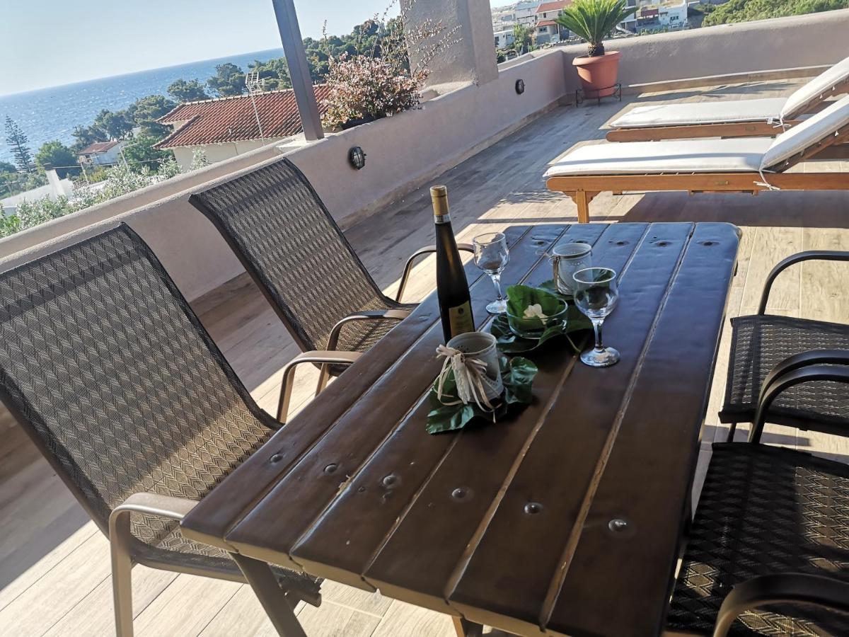 Sea View Apartment 15 Min From Athens Airport Nea Makri Luaran gambar