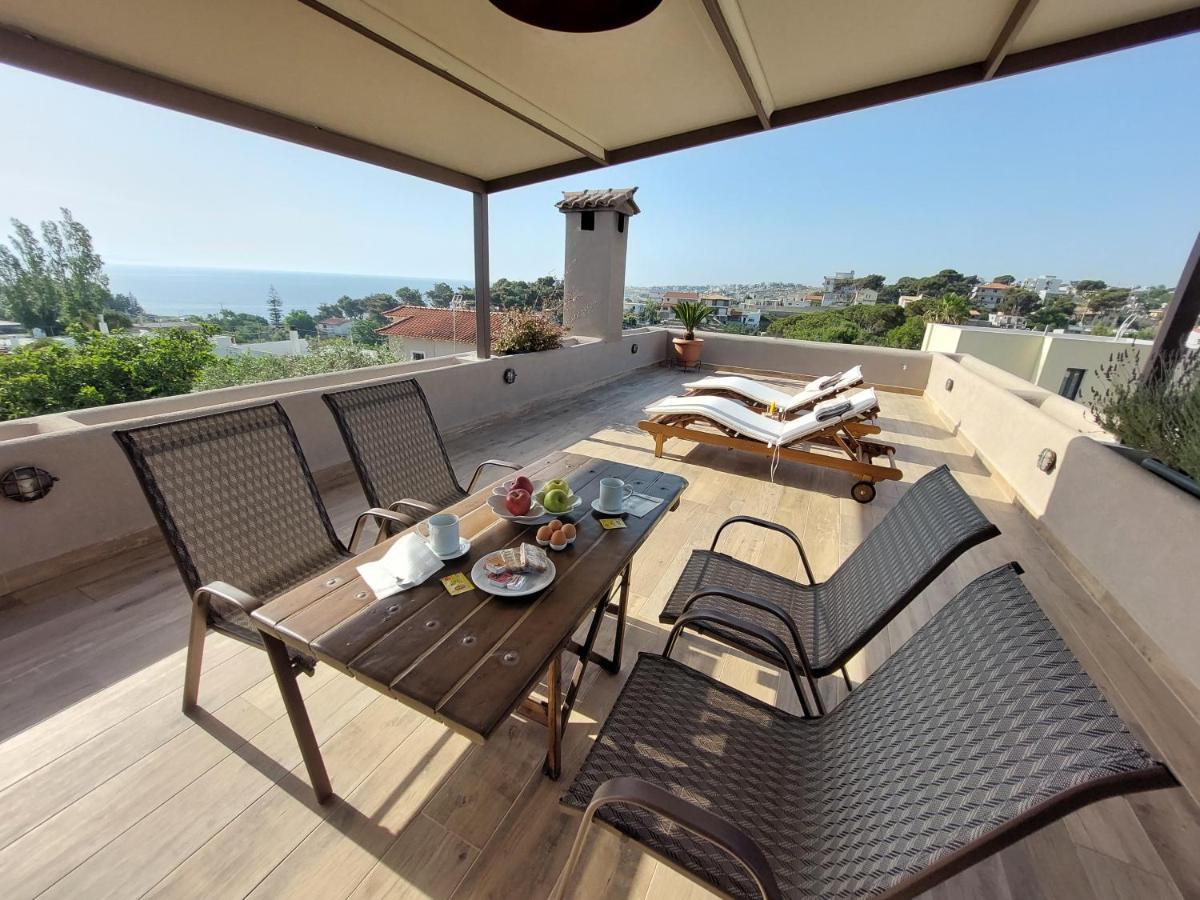 Sea View Apartment 15 Min From Athens Airport Nea Makri Luaran gambar