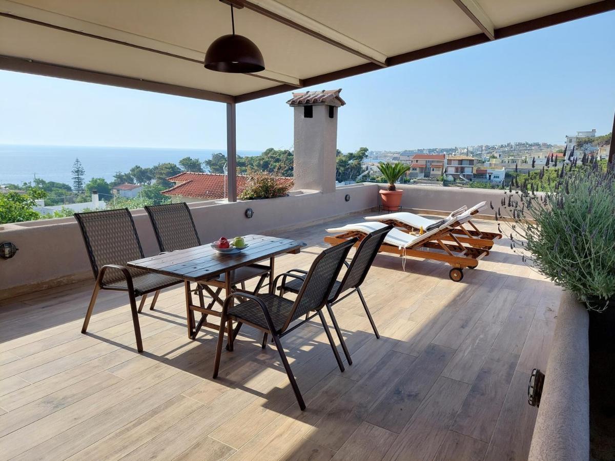 Sea View Apartment 15 Min From Athens Airport Nea Makri Luaran gambar