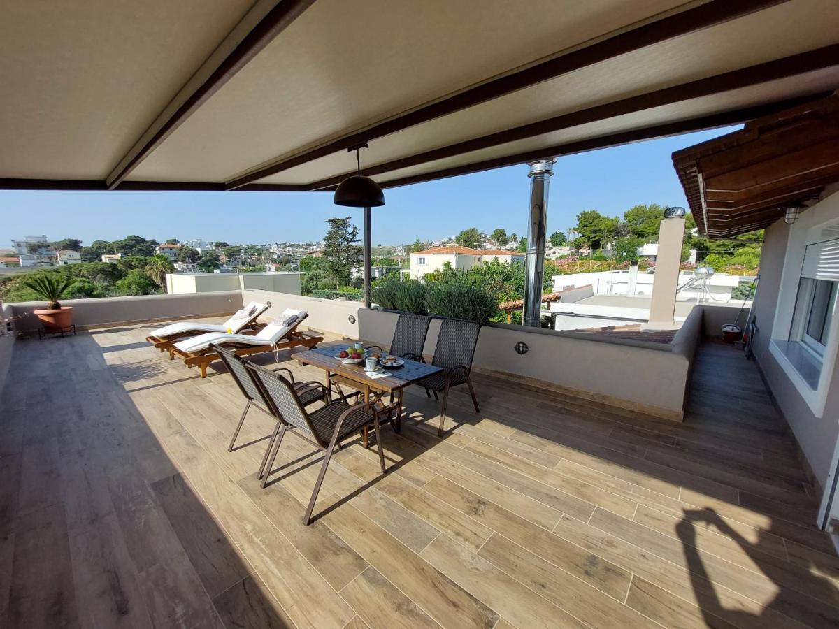 Sea View Apartment 15 Min From Athens Airport Nea Makri Luaran gambar